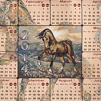 Гобеленовый календарь «Мустанг»