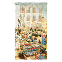Гобеленовый календарь «Цветочный базар»
