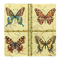 Гобеленовый декоративный чехол для подушки «Коллекция бабочек»
