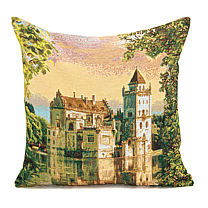 Гобеленовый чехол для подушки «Замок мечты»