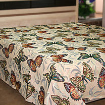 Гобеленовое покрывало для кровати «Бабочки»