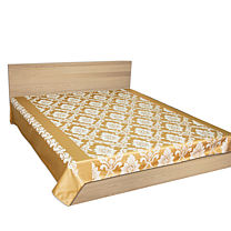 Покрывало для кровати «Альбина + Арлон» (золото)