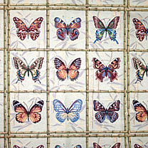 Гобеленовая ткань «Коллекция бабочек»